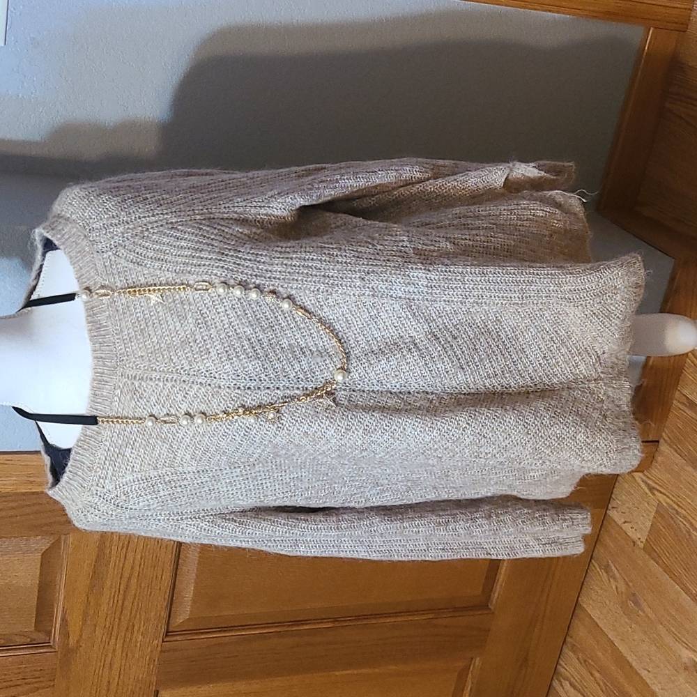 UK Fat Face Sweater, tan, sz 14